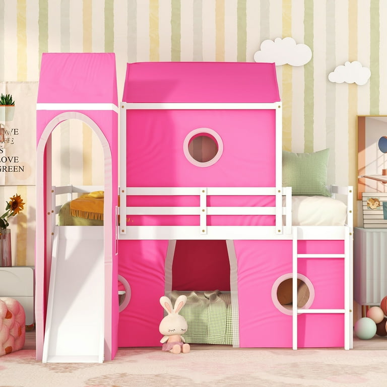 Little girl online beds with slides