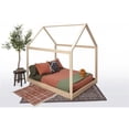 thumbnail image 1 of House Canopy Bed, Natural - ize, 1 of 1