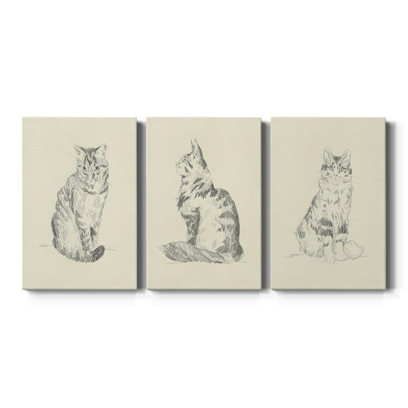 House Cat I Premium Gallery Wrapped Canvas - Ready to Hang - 32 x 48 Each