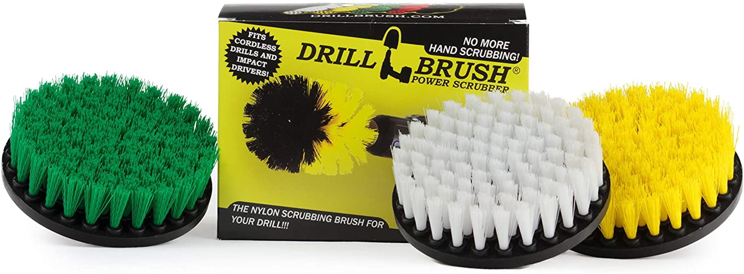 House Cleaning - Kitchen Tools - Shower Cleaner - Bathroom Accessories - Drill Brush - All Purpose Spin Brush Cleaning Kit - Stove-top, Oven Rack, Sink, Tile and Grout - Shower Door - Glass Cleaner