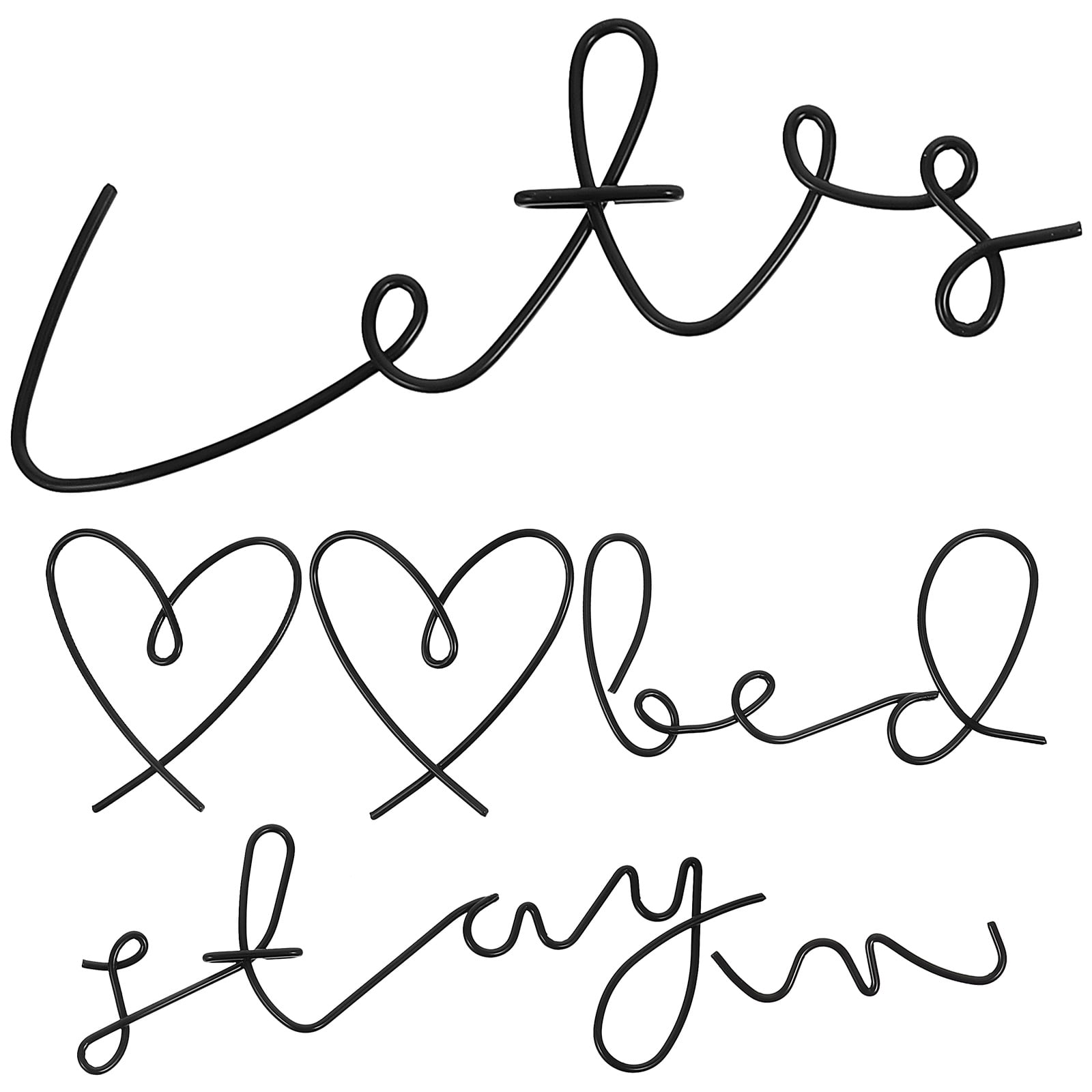 House Decorations for Home Iron Letter Pendant Outdoor Metal Letters