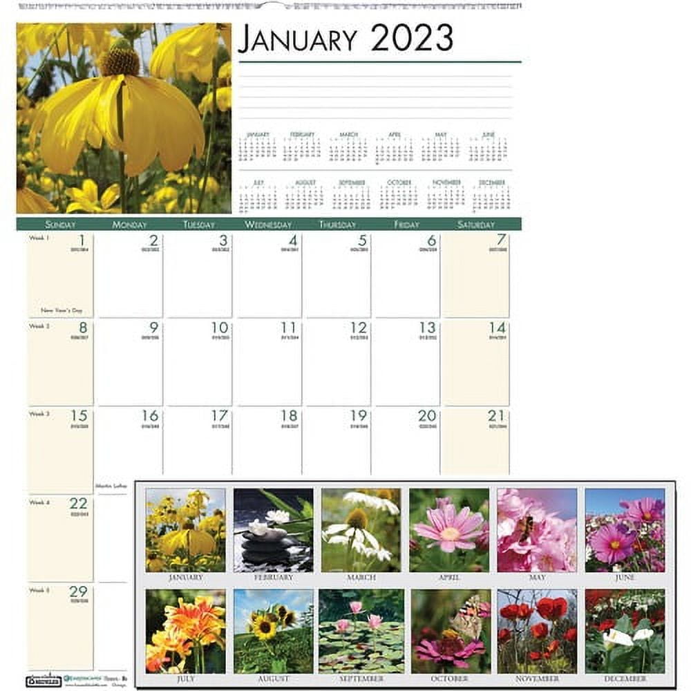 House of Doolittle EarthScapes Flowers Photo Wall Calendar Julian