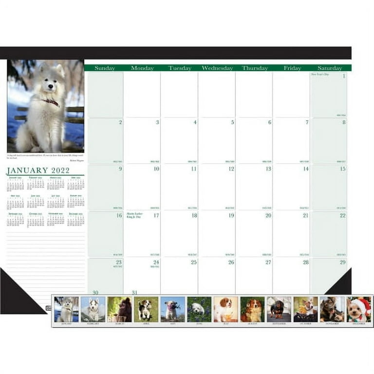 House of Doolittle Earthscapes Puppies Photo Desk Pad - Julian Dates - Monthly - 12 Month - January 2024 - December 2024 - 1 Day Single Page Layout - 22 House of Doolittle Earthscapes Puppies Photo Desk Pad - Julian Dates - Monthly - 12 Month - January 2024 - December 2024 - 1 Day Single Page Layout - 22