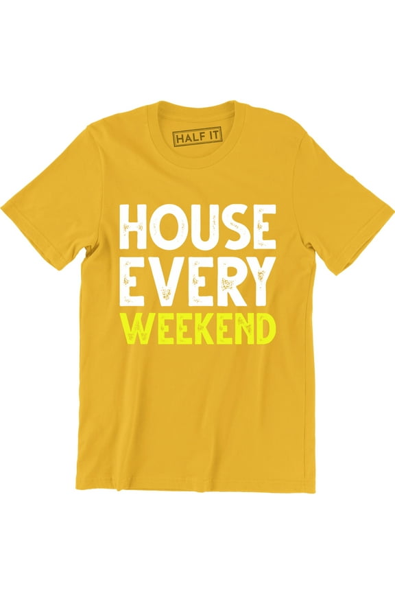 House Every Weekend Ibiza Dance Clubbing Festival Music Party Men's Tee Shirt