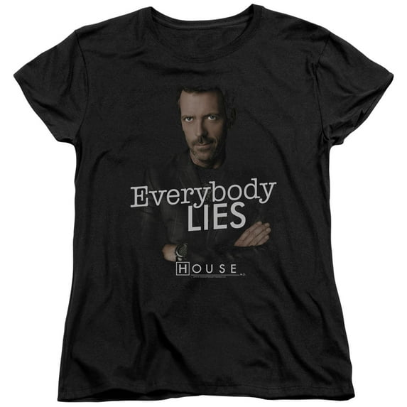 House Everybody Lies Womens Short Sleeve Shirt