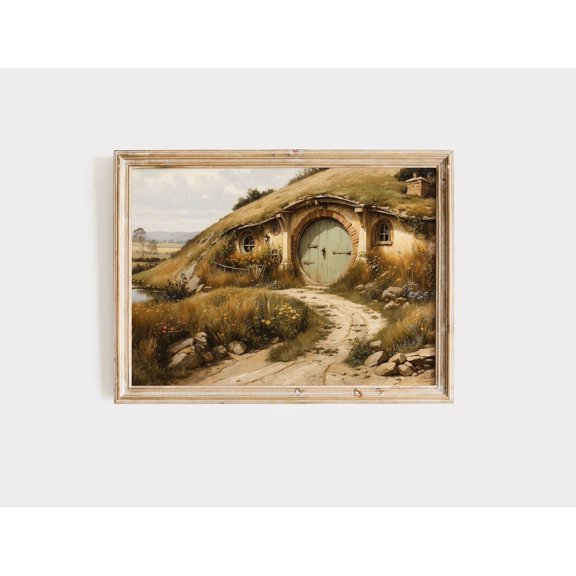 House Fantasy Valley Landscape Fantasy House Flower Meadow Landscape High Fantasy Power