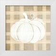 thumbnail image 1 of House Fenway 12x12 White Modern Wood Framed Museum Art Print Titled - Plaid Pumpkin I, 1 of 4