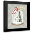 thumbnail image 1 of House Fenway 12x14 Black Modern Framed Museum Art Print Titled - Home for the Holidays Snow Globe, 1 of 5