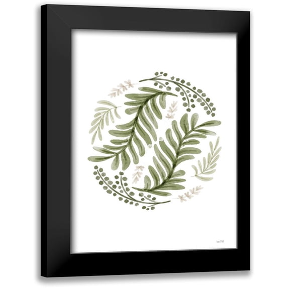 House Fenway 12x14 Black Modern Framed Museum Art Print Titled - Natures Circle
