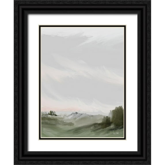 House Fenway 12x14 Black Ornate Wood Framed with Double Matting Museum Art Print Titled - Bohemian Sunrise