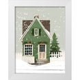 thumbnail image 1 of House Fenway 12x14 White Modern Wood Framed Museum Art Print Titled - Holiday Home, 1 of 4