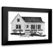 House Fenway 14x12 Black Modern Framed Museum Art Print Titled - Farmhouse I