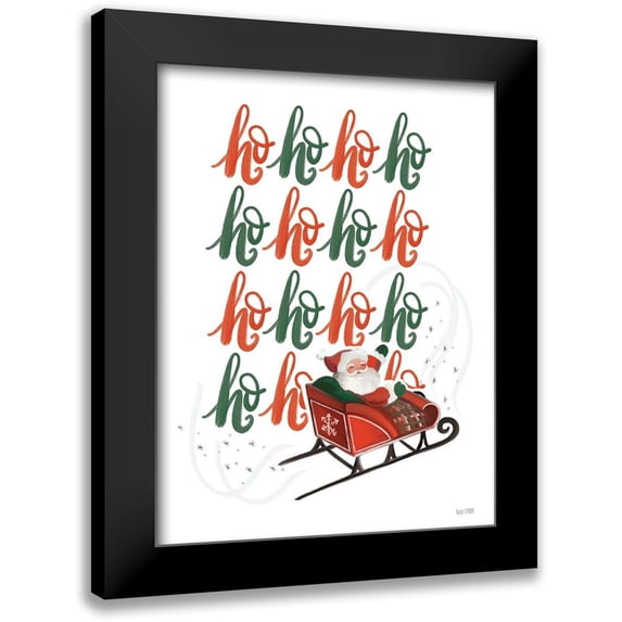 House Fenway 15x18 Black Modern Framed Museum Art Print Titled - Ho Ho Ho