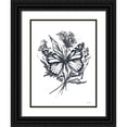 thumbnail image 1 of House Fenway 15x18 Black Ornate Wood Framed with Double Matting Museum Art Print Titled - Black And White Butterfly, 1 of 4