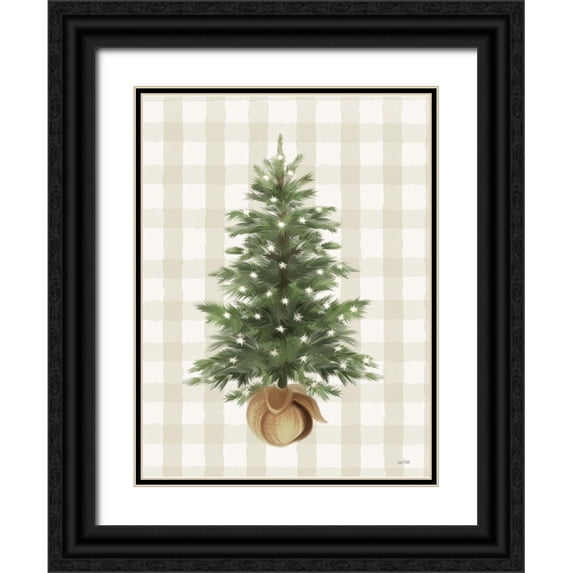 House Fenway 15x18 Black Ornate Wood Framed with Double Matting Museum Art Print Titled - Farmhouse Christmas Sparkle