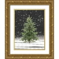 thumbnail image 1 of House Fenway  15x18 Gold Ornate Wood Framed with Double Matting Museum Art Print Titled - Christmas Snow, 1 of 4