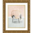 thumbnail image 1 of House Fenway 15x18 Gold Ornate Wood Framed with Double Matting Museum Art Print Titled - Nap Time Gray and White Cat, 1 of 4