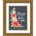 thumbnail image 1 of House Fenway 15x18 Gold Ornate Wood Framed with Double Matting Museum Art Print Titled - Need Time to Bloom, 1 of 4