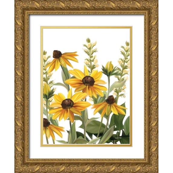 House Fenway 15x18 Gold Ornate Wood Framed with Double Matting Museum Art Print Titled - Summer Susans
