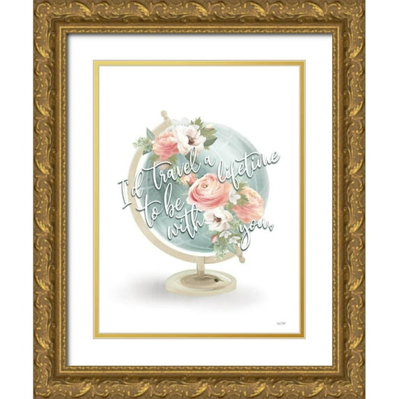 House Fenway 15x18 Gold Ornate Wood Framed with Double Matting Museum Art Print Titled - Travel A Lifetime