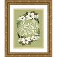 thumbnail image 1 of House Fenway 19x24 Gold Ornate Wood Framed with Double Matting Museum Art Print Titled - Love Each Other, 1 of 4