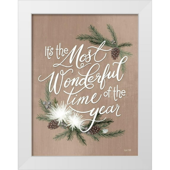 House Fenway 19x24 White Modern Wood Framed Museum Art Print Titled - Most Wonderful Time