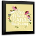 thumbnail image 1 of House Fenway 20x20 Black Modern Framed Museum Art Print Titled - Where Theres a Nana, 1 of 5