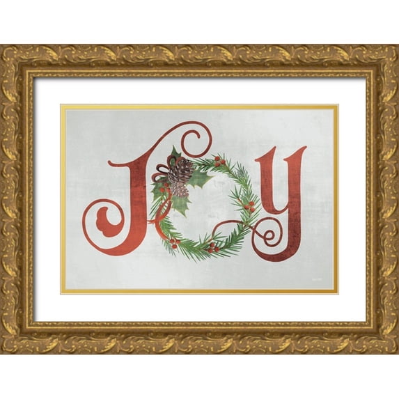House Fenway 24x17 Gold Ornate Wood Framed with Double Matting Museum Art Print Titled - Joy