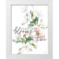 thumbnail image 1 of House Fenway 25x32 White Modern Wood Framed Museum Art Print Titled - Everything Blooms, 1 of 4