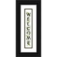 thumbnail image 1 of House Fenway 6x18 Black Ornate Wood Framed with Double Matting Museum Art Print Titled - Welcome Sign II, 1 of 4