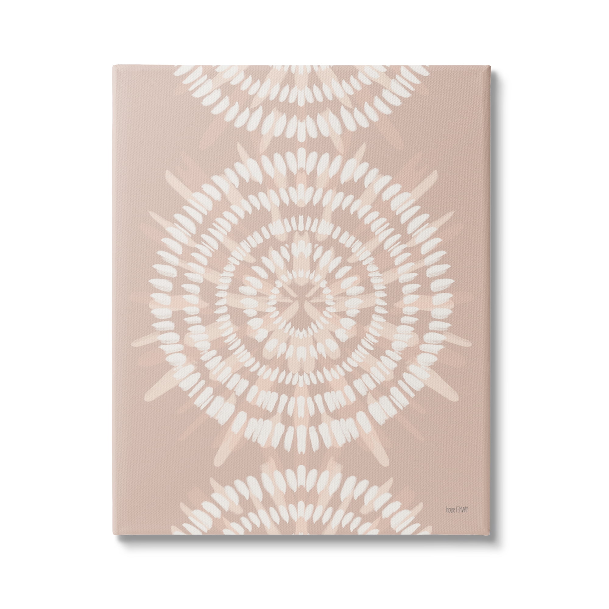 House Fenway Geometric Rose Gold Mandala Boho Flower Design 36 in x 48 in Painting Canvas Art Print, by Stupell Home Décor