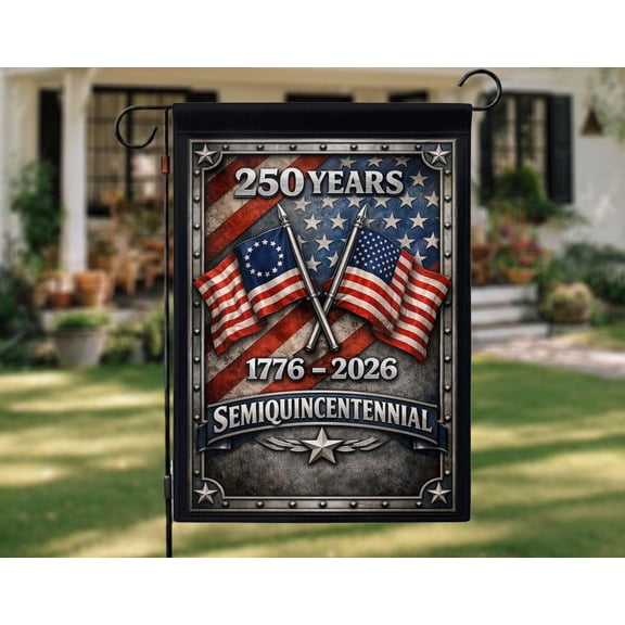 House Flag 250 Years Semiquincentennial USA 1776 Military V35, 28x40 POLE NOT INCLUDED