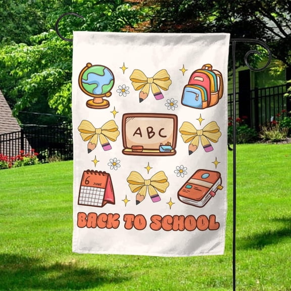 House Flag Back to School First Day Welcome Back V617, 28x40 POLE NOT INCLUDED