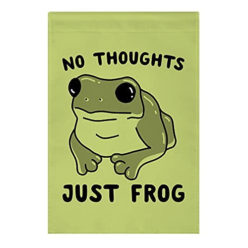 House Flag Frog Flag, Fun Garden Holiday Outdoor Decoration Flag, 28x40 POLE NOT INCLUDED