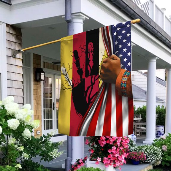 House Flag Indigenous Native On American, Cultural Heritage, 28x40 POLE NOT INCLUDED