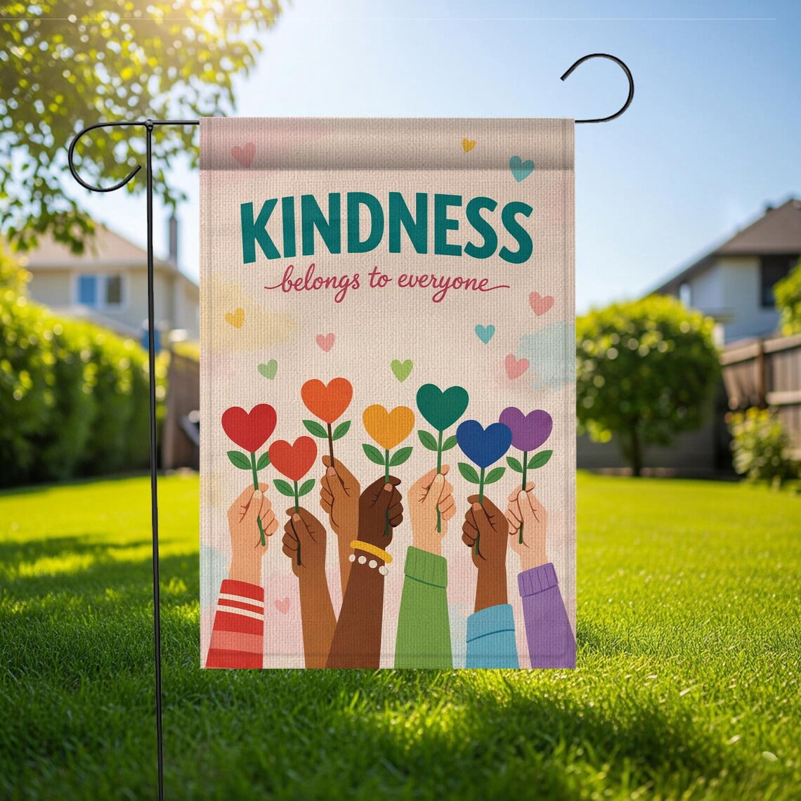 House Flag Kindness Belongs To Everyone Inclusive Teacher Classroom ...