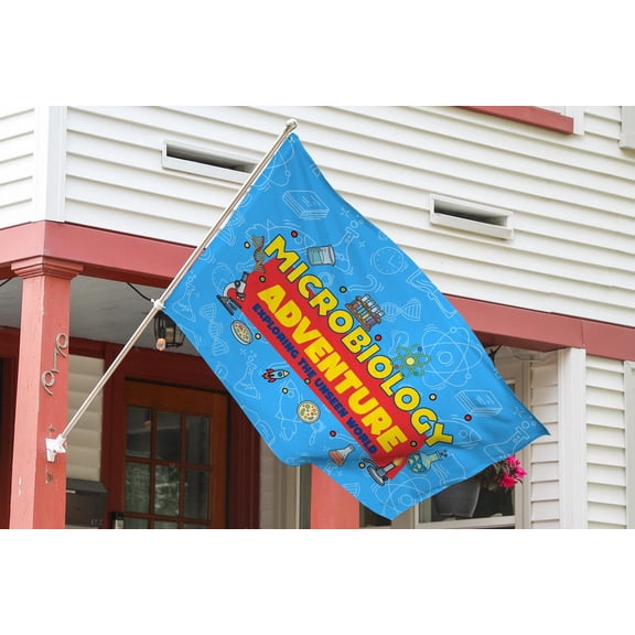 House Flag Lab Week Medical Tech Clinic Story Scientist Group Porch Accessory V12, 28x40 POLE NOT INCLUDED