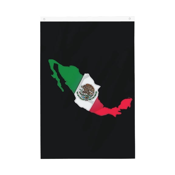 House Flag Mexico-Flag-Map Garden Flag Decorative House Yard Double Sided Flag For Decoration (2x3ft)