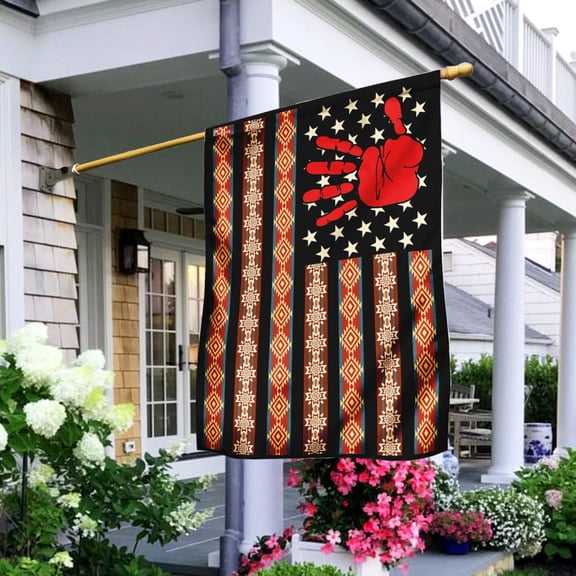 House Flag Native On American Indigenous, Cultural Heritage, 28x40 POLE NOT INCLUDED