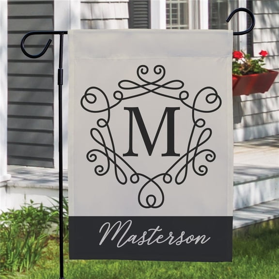 House Flag Personalized Monogram Flag Family Name Winter Decor Housewarming Custom Flag V230, 28x40 POLE NOT INCLUDED