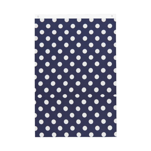 House Flag Polka Dot Navy Pattern Garden Flag Decorative House Yard Double Sided Flag For Decoration (2x3ft)