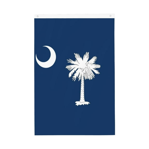 House Flag South Carolina Flag Pattern Garden Flag Decorative House Yard Double Sided Flag For Decoration (2x3ft)