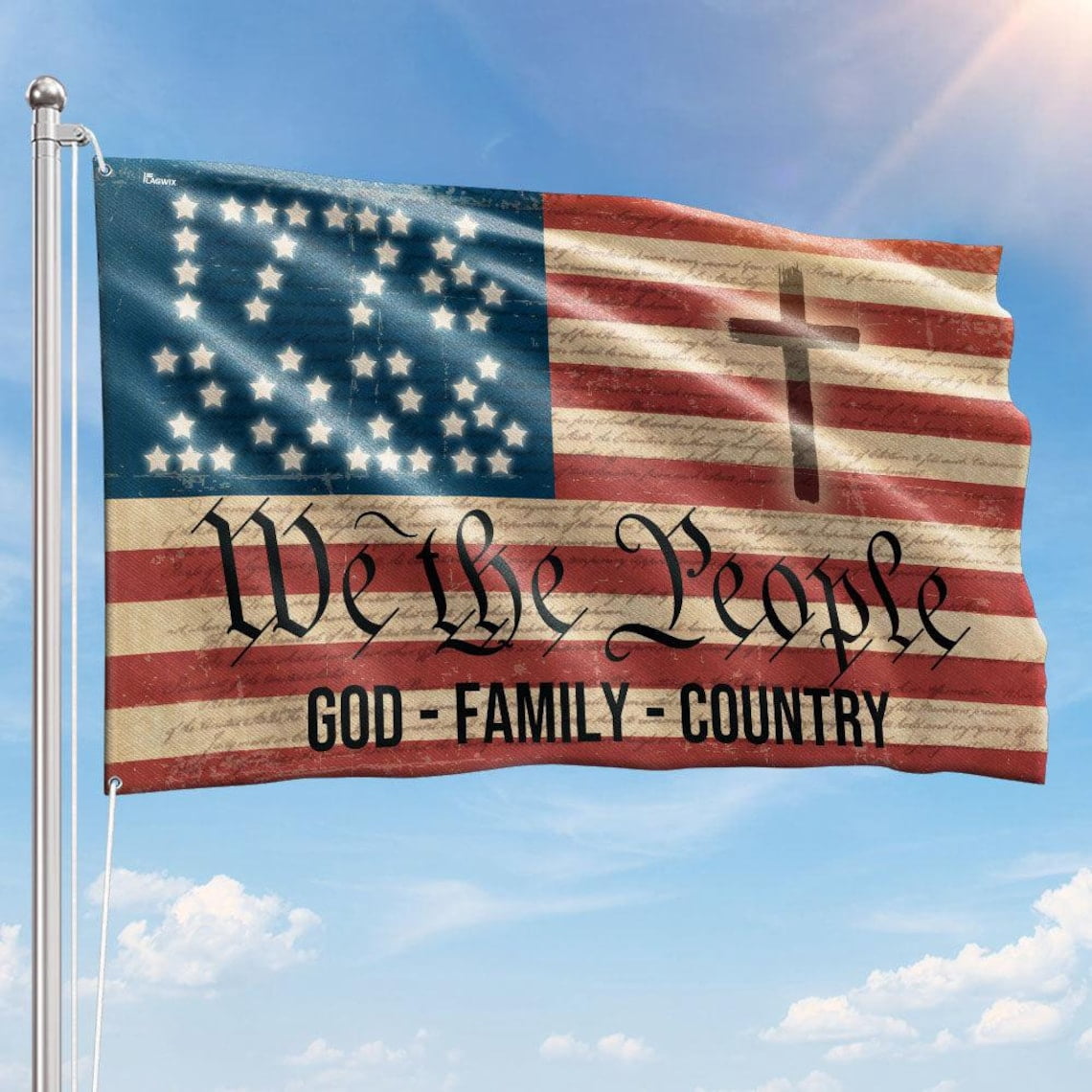 Someone Not Included House Flag We The People 1776 God Family Country 250th Anniversary V625 ...
