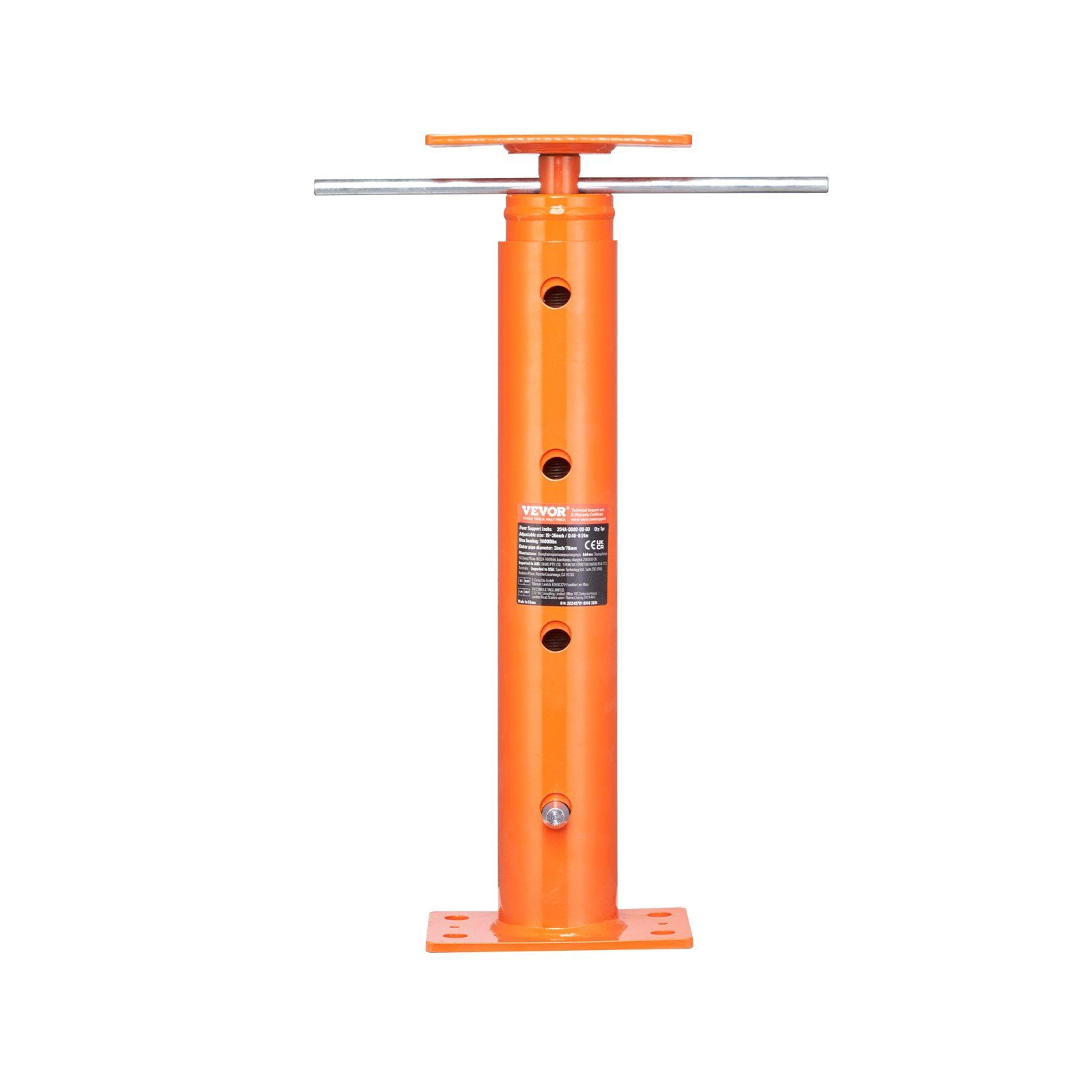 House Floor Jack 19-36 Inch Height Range 18000 lbs Max Load Capacity Adjustable Support Beam Basement Jack Post Pole for Leveling Lift Support Steel Telescoping Jack Post for Temporary Support