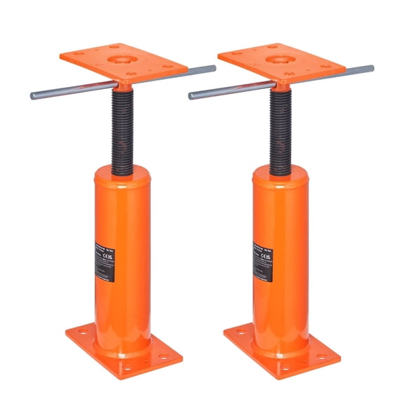 House Floor Jack 2 Pack, 12-16 Inch Adjustable Basement Support Beam Jack Post for Leveling, 9700 lbs Capacity Steel