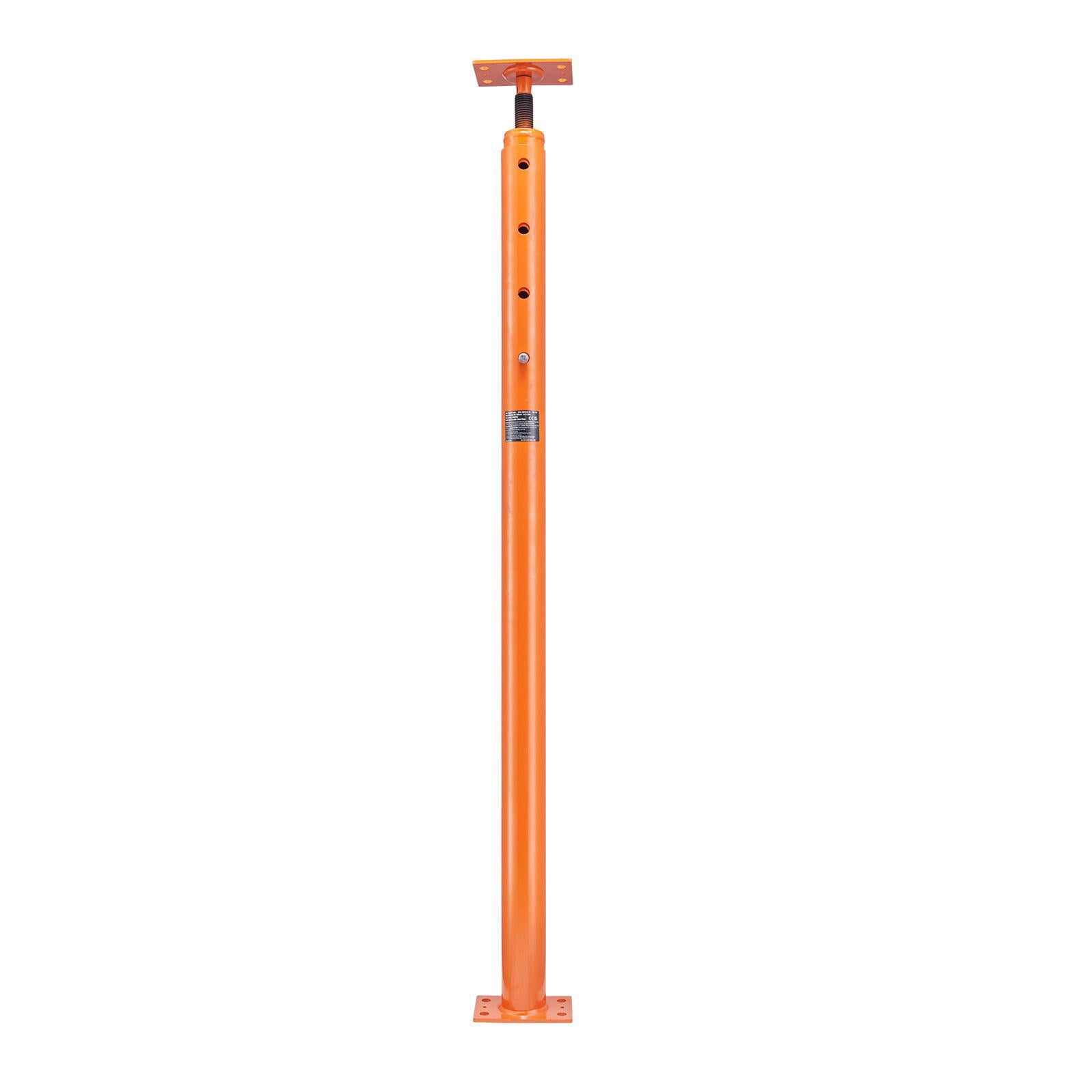 House Floor Jack 53 to 93 Inch Height Range 18000 lbs Max Load Capacity Adjustable Support Beam Basement Jack Post Pole for Leveling Lift Support Steel Telescoping Jack Post for Temporary Support
