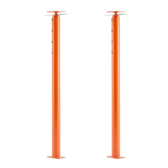 House Floor Jacks 2 Pack, 54-150 Inch Adjustable Jack Posts - 11200 lbs Capacity Steel Leveling Beam Support for Basement, Construction & DIY Projects