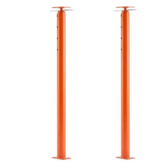 House Floor Jacks 2 Pack 54-150 Inch Height Range 11200 lbs Max Load Capacity Adjustable Support Beam Basement Jack Post Pole for Leveling Lift Steel Telescoping Post for Temporary Support