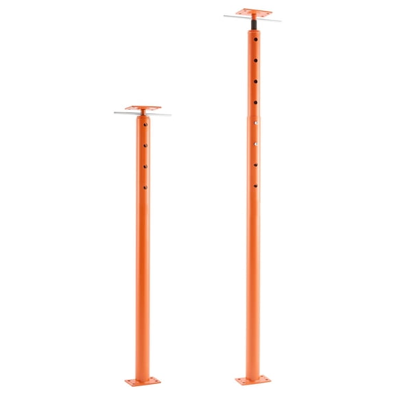 House Floor Jacks 2 Pack Adjustable Support Beam Basement Jack Post 53-93 inch 18000 lbs Capacity Steel Telescoping Leveling Support