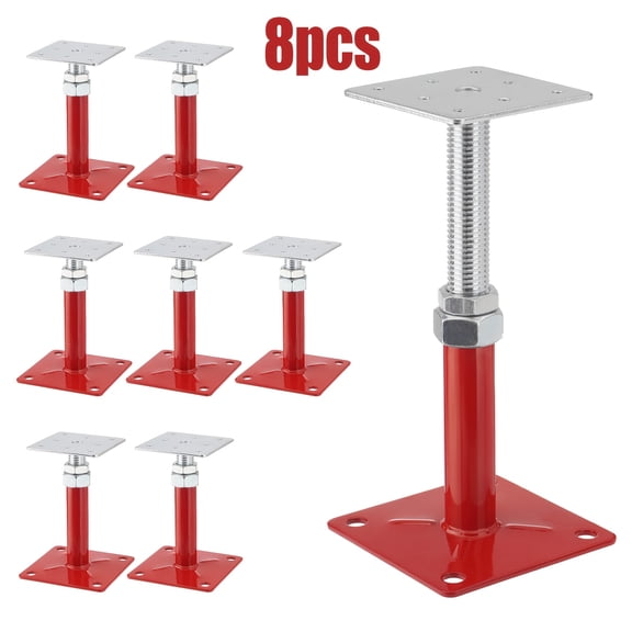 House Floor Jacks Adjustable Screw Jacks Post, Foundation Jacks for Leveling The Basement Floor, 5-8" Load Capacity 5000lbs 8pcs/4pcs/2pcs